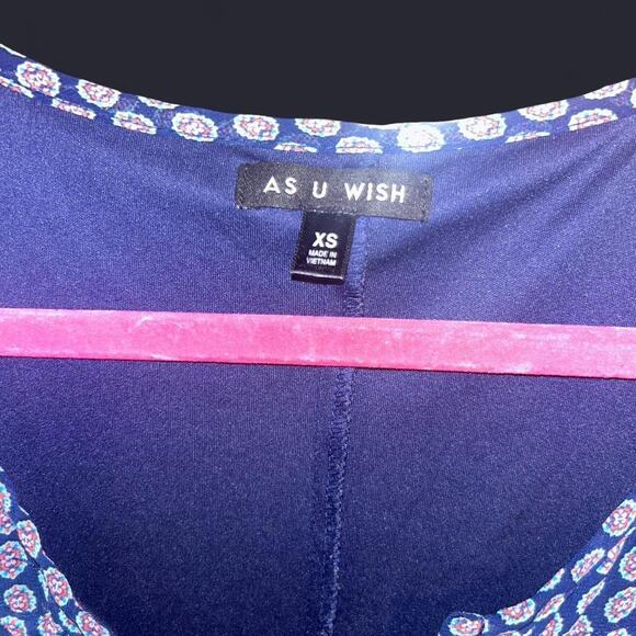 AS U WISH Paisley dress women's xs - Picture 2 of 3